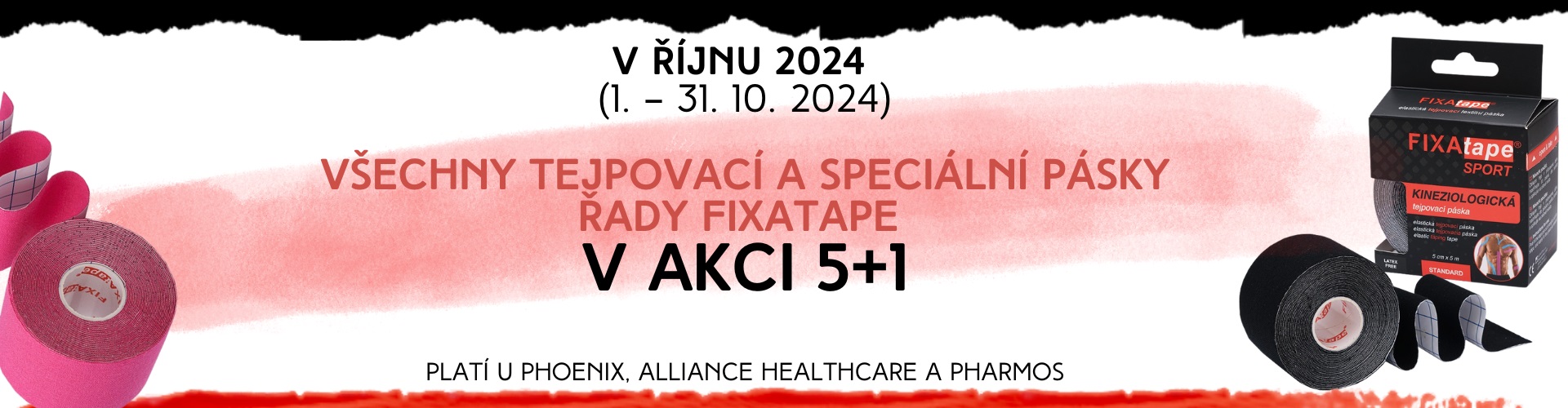 Akce na tejpovací a speciální pásky Fixa Tape - říjen 2024