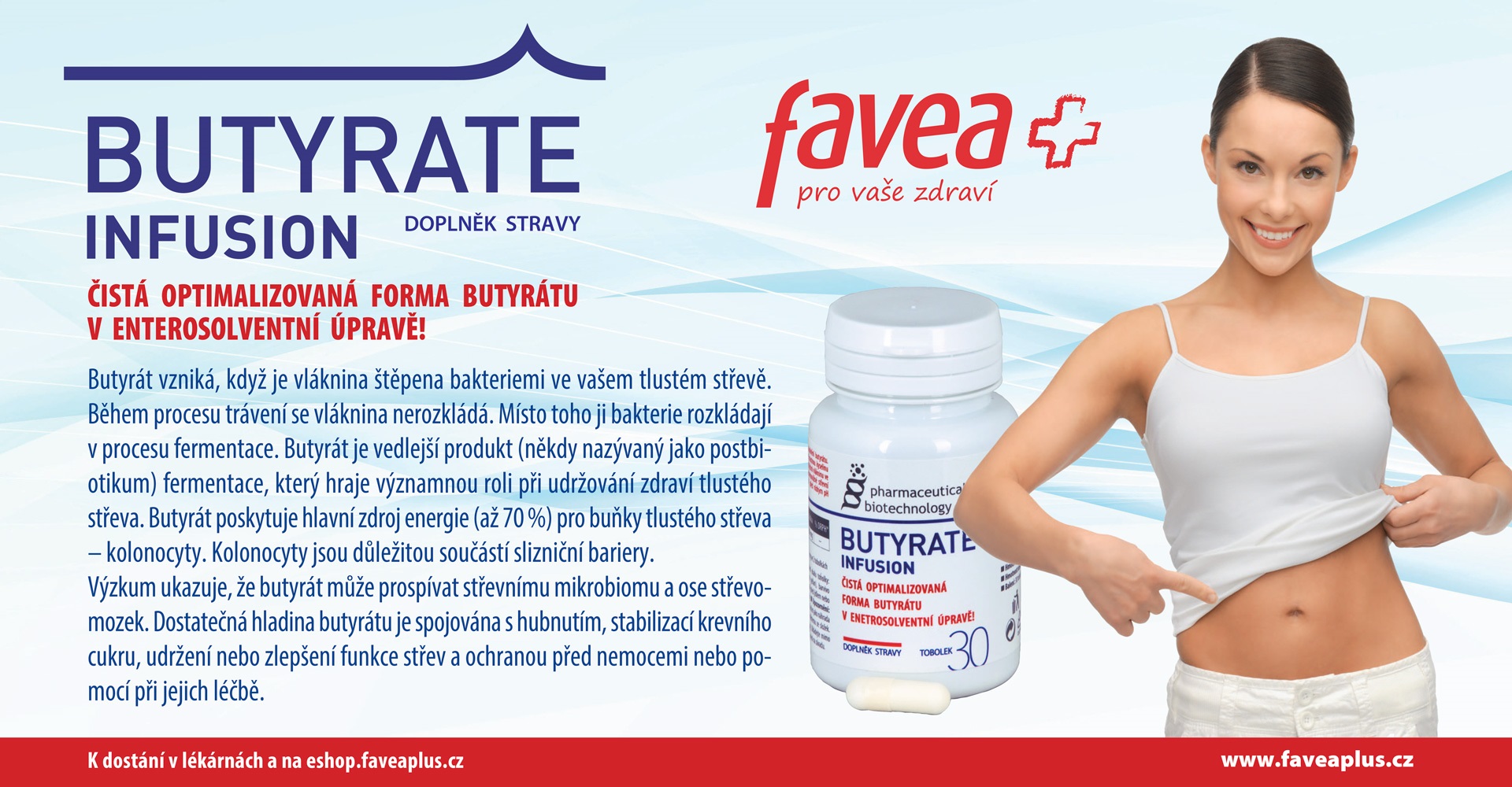 Favea: BUTYRATE infusion, Doplněk stravy